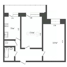 Продается 2-комн. квартира, 47 м²