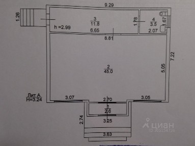 Сдается здание, 62,9 м²