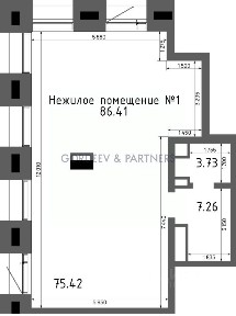 Сдается помещение свободного назначения, 86,41 м²