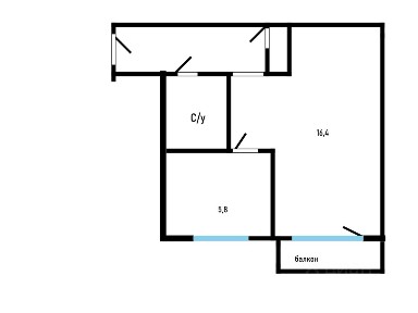 Продается 1-комн. квартира, 29,7 м²