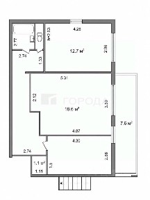 Продается 2-комн. квартира, 60,7 м²