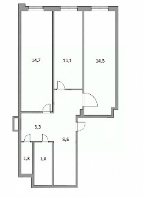Продается 2-комн. квартира, 59,3 м²