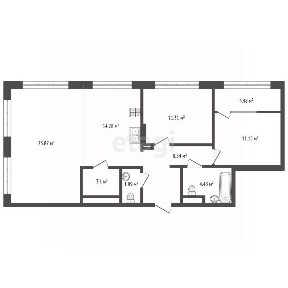 Продается 3-комн. квартира, 78,4 м²