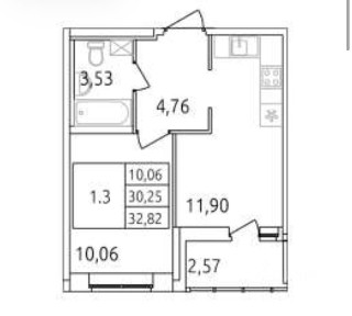 Сдается 1-комн. квартира, 32 м²