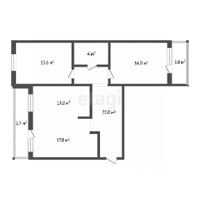 Продается 3-комн. квартира, 83,6 м²
