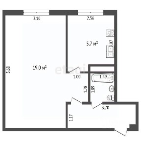 Продается 1-комн. квартира, 31,9 м²
