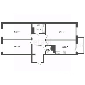 Продается 3-комн. квартира, 80 м²