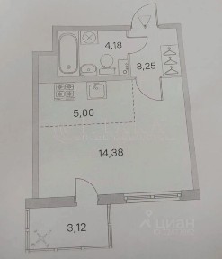 Сдается студия, 26,5 м²