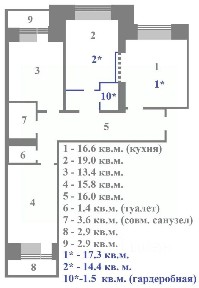 Продается 3-комн. квартира, 85,8 м²