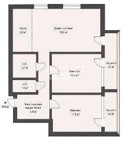 Продается 3-комн. квартира, 66,7 м²