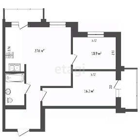 Продается 2-комн. квартира, 68 м²