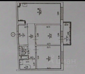 Продается 2-комн. квартира, 52,3 м²