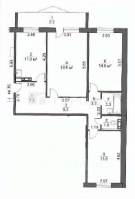 Продается 3-комн. квартира, 80,6 м²