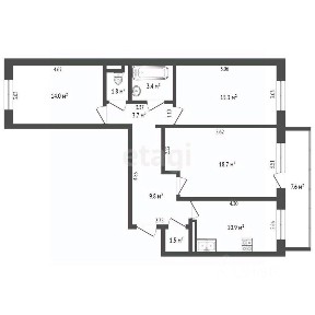 Продается 3-комн. квартира, 79,1 м²