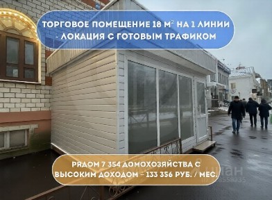 Сдается торговая площадь, 15 м²