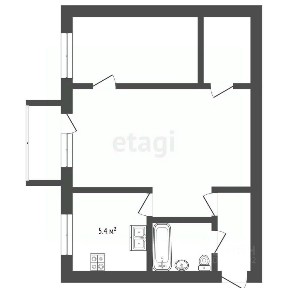 Продается 2-комн. квартира, 44,7 м²