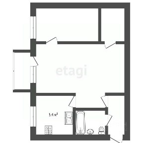 Продается 2-комн. квартира, 44,7 м²
