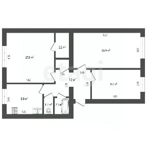 Продается 3-комн. квартира, 65,4 м²