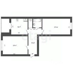 Продается 2-комн. квартира, 48,8 м²