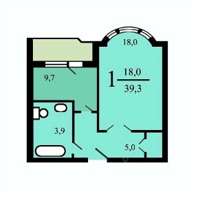 Продается 1-комн. квартира, 40,3 м²