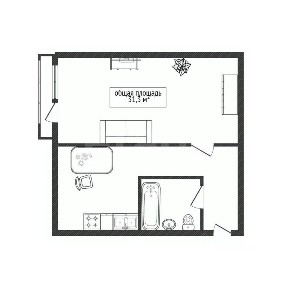 Продается 1-комн. квартира, 31,3 м²