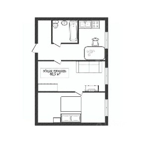 Продается 2-комн. квартира, 40,9 м²
