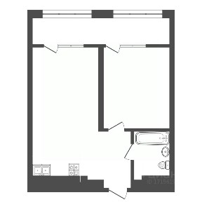 Продается 1-комн. квартира, 52,3 м²