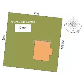 Продается 1-этажный дом, 80 м²
