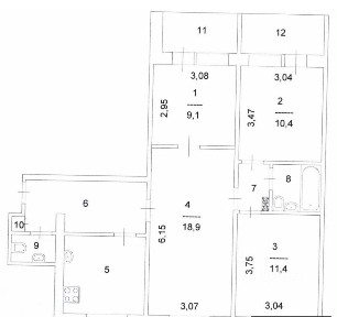 Продается 4-комн. квартира, 74 м²