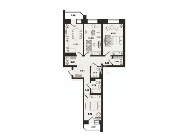 Продается 3-комн. квартира, 85,5 м²