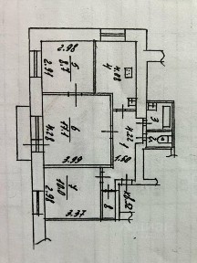 Продается 3-комн. квартира, 57,3 м²