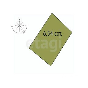 Продается участок, 6,54 сот.