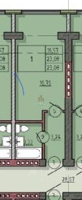 Продается студия, 23 м²