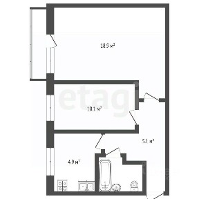 Продается 2-комн. квартира, 44,1 м²