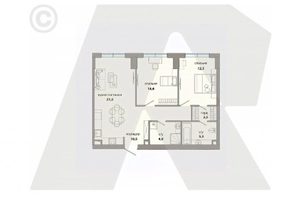 Продается 3-комн. квартира, 72 м²