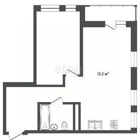 Продается 1-комн. квартира, 47,7 м²