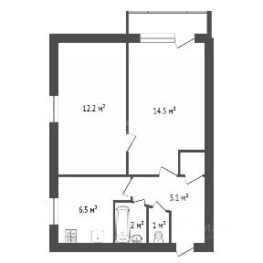 Продается 2-комн. квартира, 41,6 м²