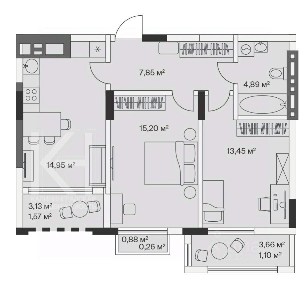 Продается 2-комн. квартира, 60 м²