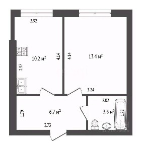 Продается 1-комн. квартира, 33,9 м²