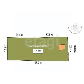 Продается 1-этажный дом, 30 м²