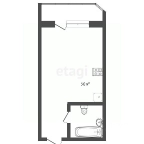 Продается студия, 34,5 м²