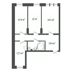 Продается 3-комн. квартира, 87,6 м²