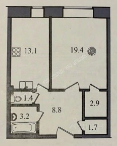 Сдается 1-комн. квартира, 51 м²