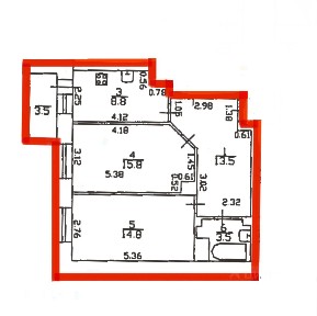 Сдается 2-комн. квартира, 58,8 м²