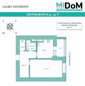 Санкт-Петербург, р-н Фрунзенский, Георгиевский, Загребский бул., 9
