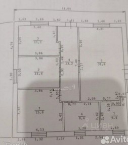 Продается 1-этажный дом, 102 м²