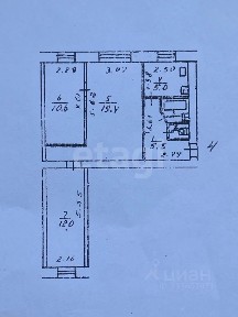 Продается 3-комн. квартира, 55,5 м²