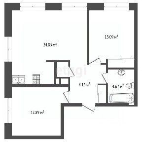 Продается 2-комн. квартира, 63 м²