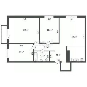 Продается 3-комн. квартира, 81,7 м²