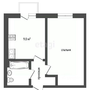 Продается 1-комн. квартира, 35,3 м²